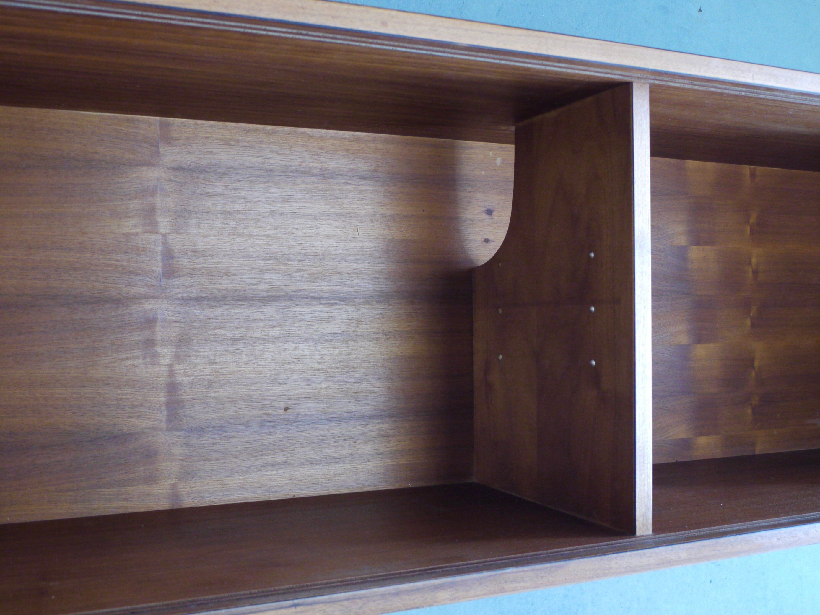 Large Danish Walnut Wall-Mounted Cabinets. 1960s, Set of 2