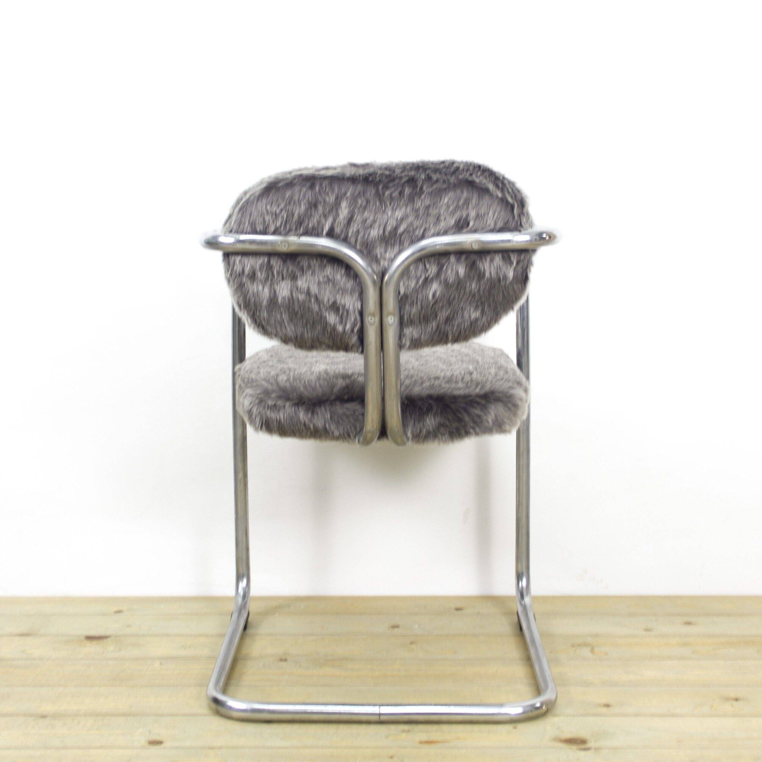 Vintage Faux Leather Chairs, Spain, 1970s