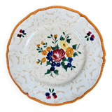 Set of 12 Longchamp dessert plates, Mistral decor
