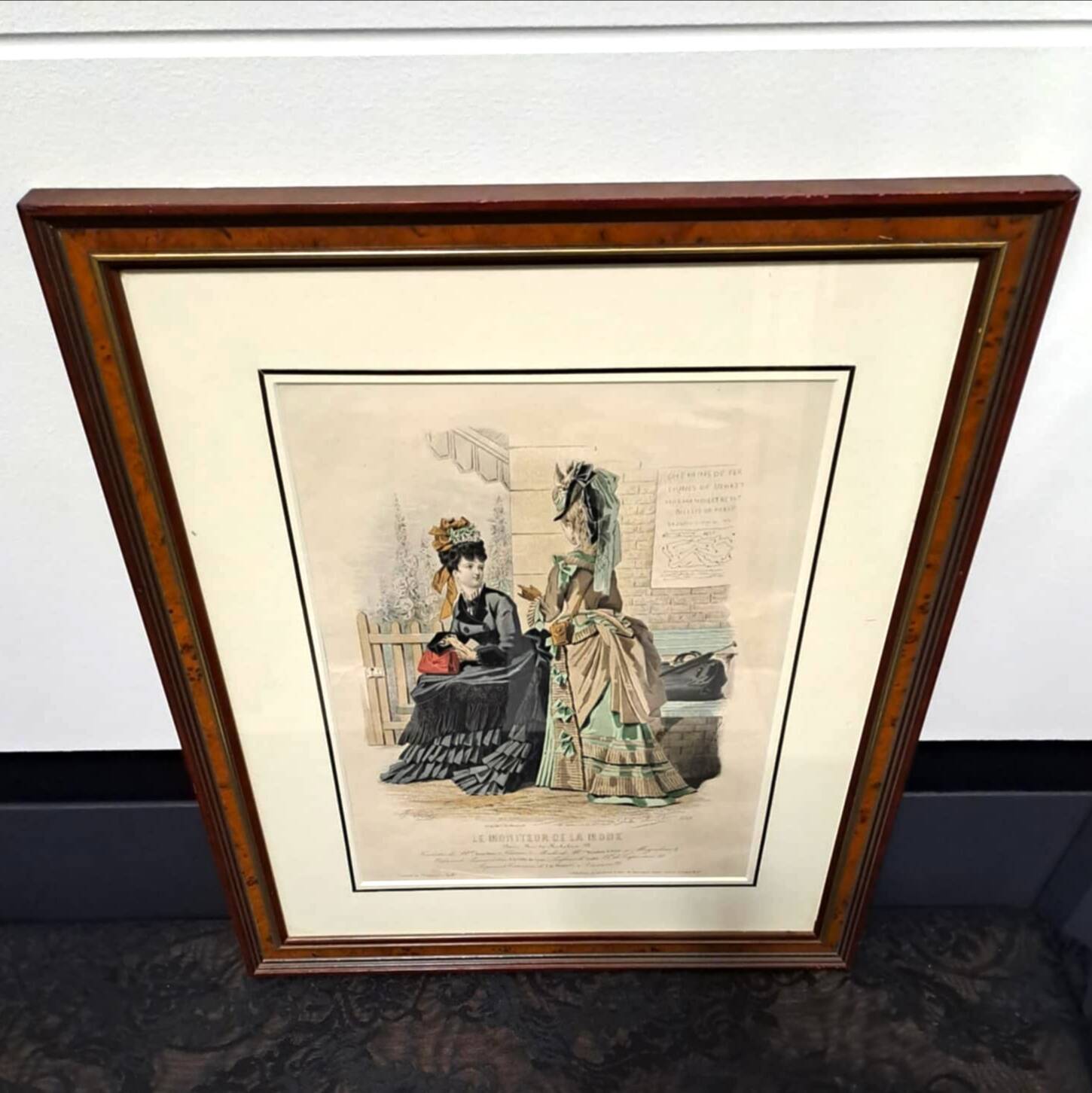 Fashion sketch under frame