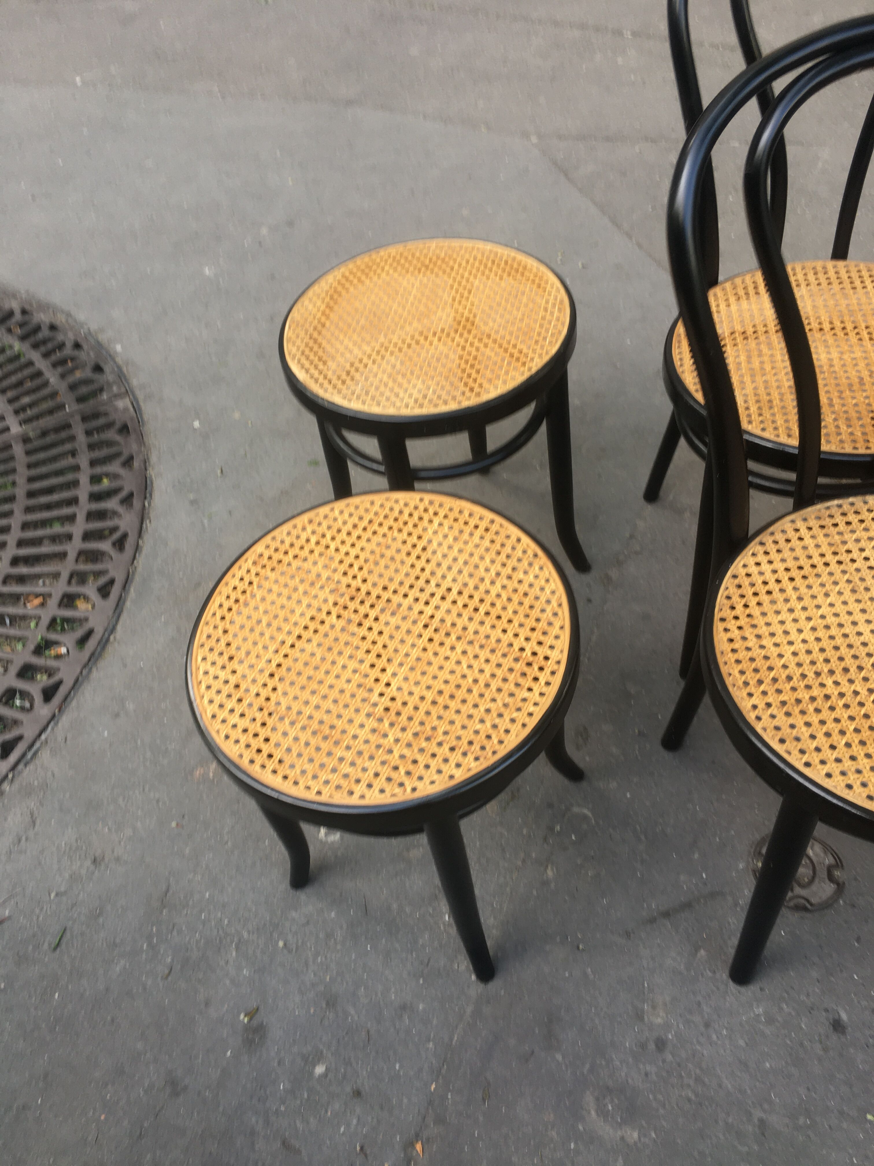 Chairs and stools bistro cannage natural and zpm randomsko