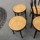 Chaises et tabourets  bistrot  cannage naturel zpm randomsko