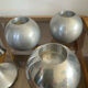 Set of 5 vintage IKEA aluminum candle holders