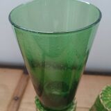 4 orangeade glasses with braided base