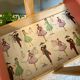 Vintage worker, sewing box with compass feet, 70s Scandinavian style.