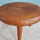 Modernist tripod stool in solid wood, 1950s