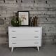 Commode vintage blanche