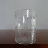 Baccarat crystal goblet model engraved with Baccarat initial "B" on frieze