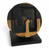 Bronze sculpture Labyrinth by Fanna Roncoroni, 1970