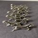 Vintage silver metal horse knife holder