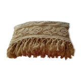 Old embroidery and crochet bedspread