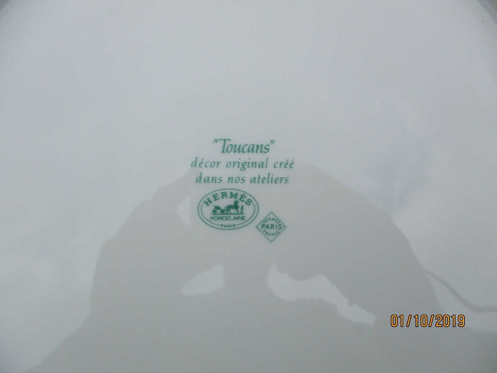 Porcelain plate Hermes