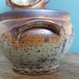 Stoneware soup bowls from Puisaye, signed Jean-Pierre Prud’homme