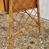 Rattan desk by Louis Sognot