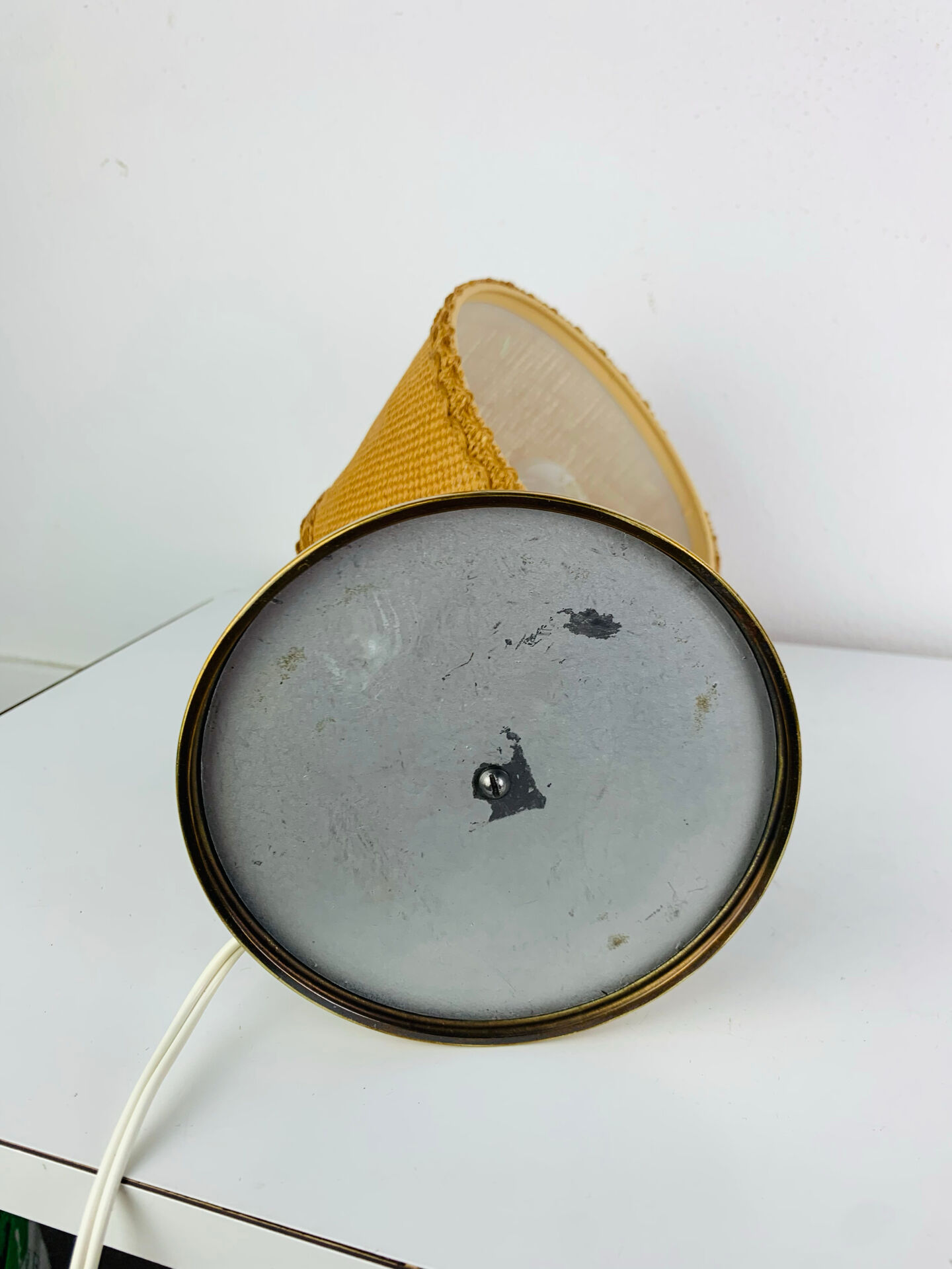Lampe laiton art déco, années 40 