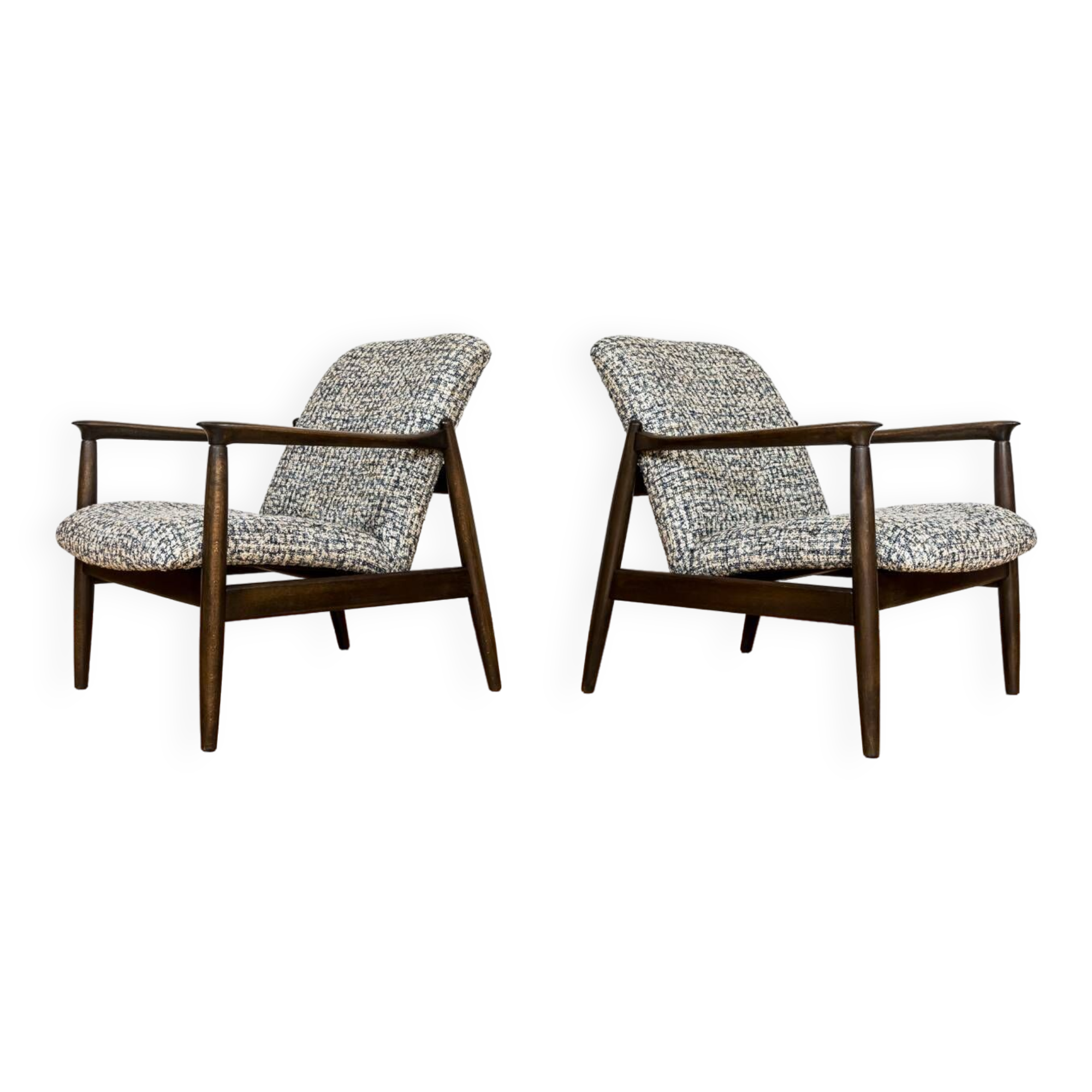 Customizable Blue Armchairs By Edmund Homa, 1960s