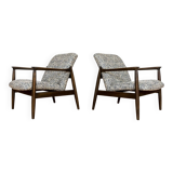 Customizable Blue Armchairs By Edmund Homa, 1960s