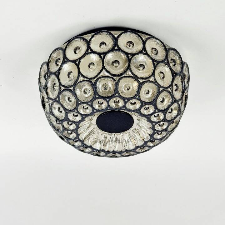 Large Mid-Century Glass Ceiling Light from Limburg, Germany, 1960s