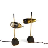 Oscar Torlasco, pair of table lamps modele 577, Lumi Milan, 1960