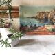 Huile sur toile village de pêcheurs