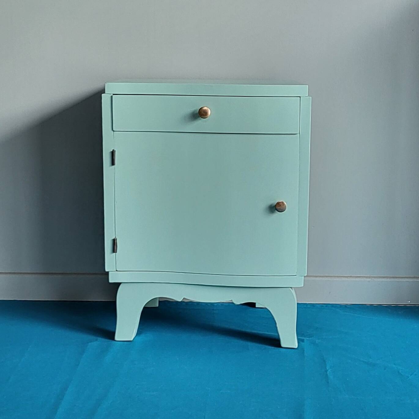 Upcycled vintage 50s-60s bedside table