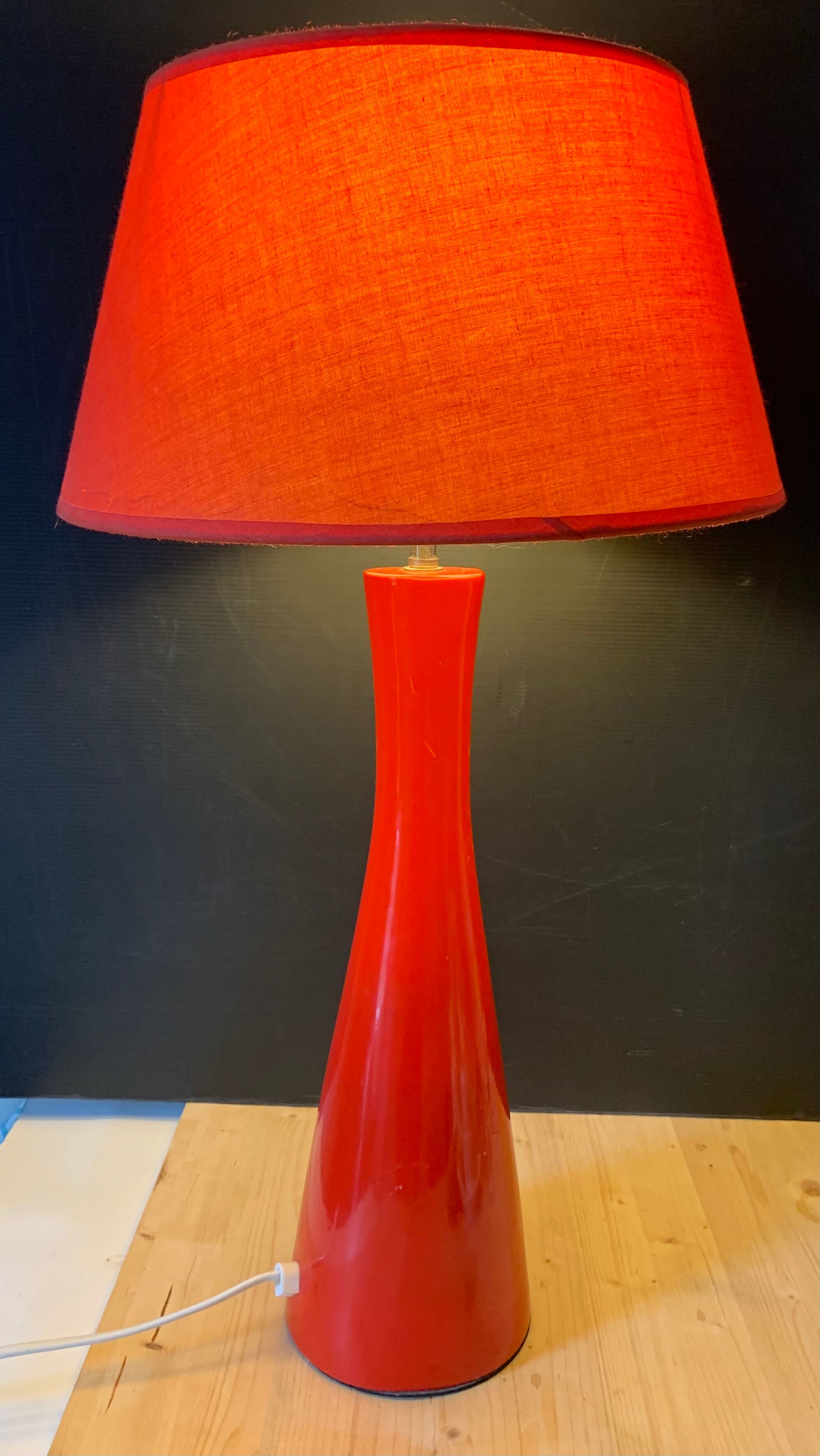 Red vintage lamp