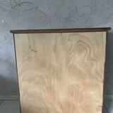 Rattan and solid wood sideboard
