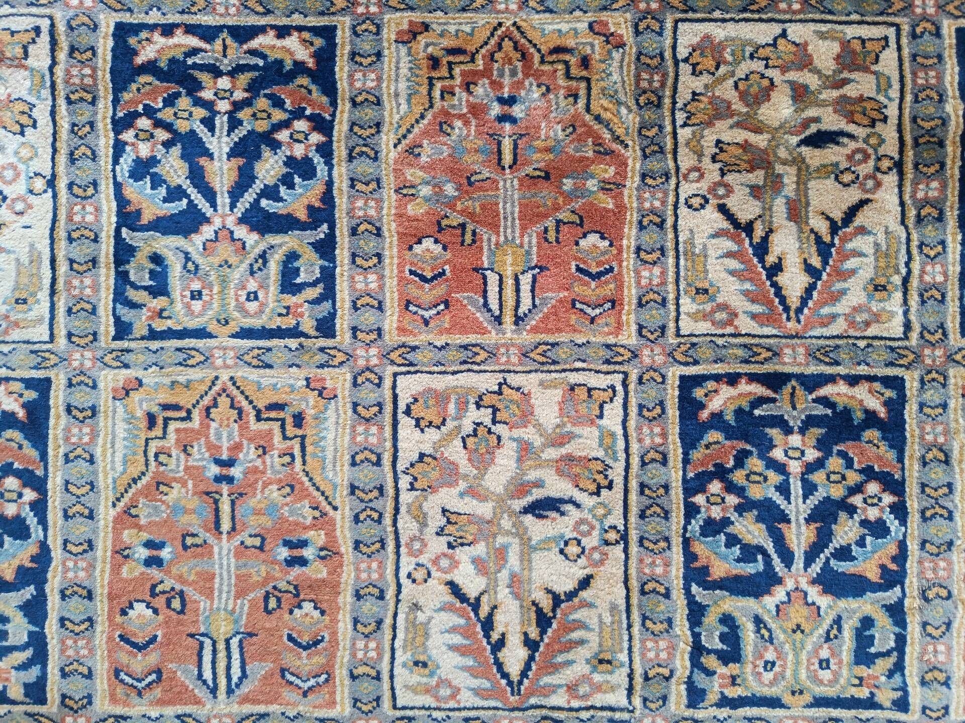 Hand-Knotted Pakistani Carpet
