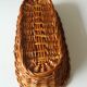 Wicker bread basket, braided, handmade, vintage from the 1970s