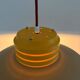 Vintage Danish design space age lamp in cool colour combination