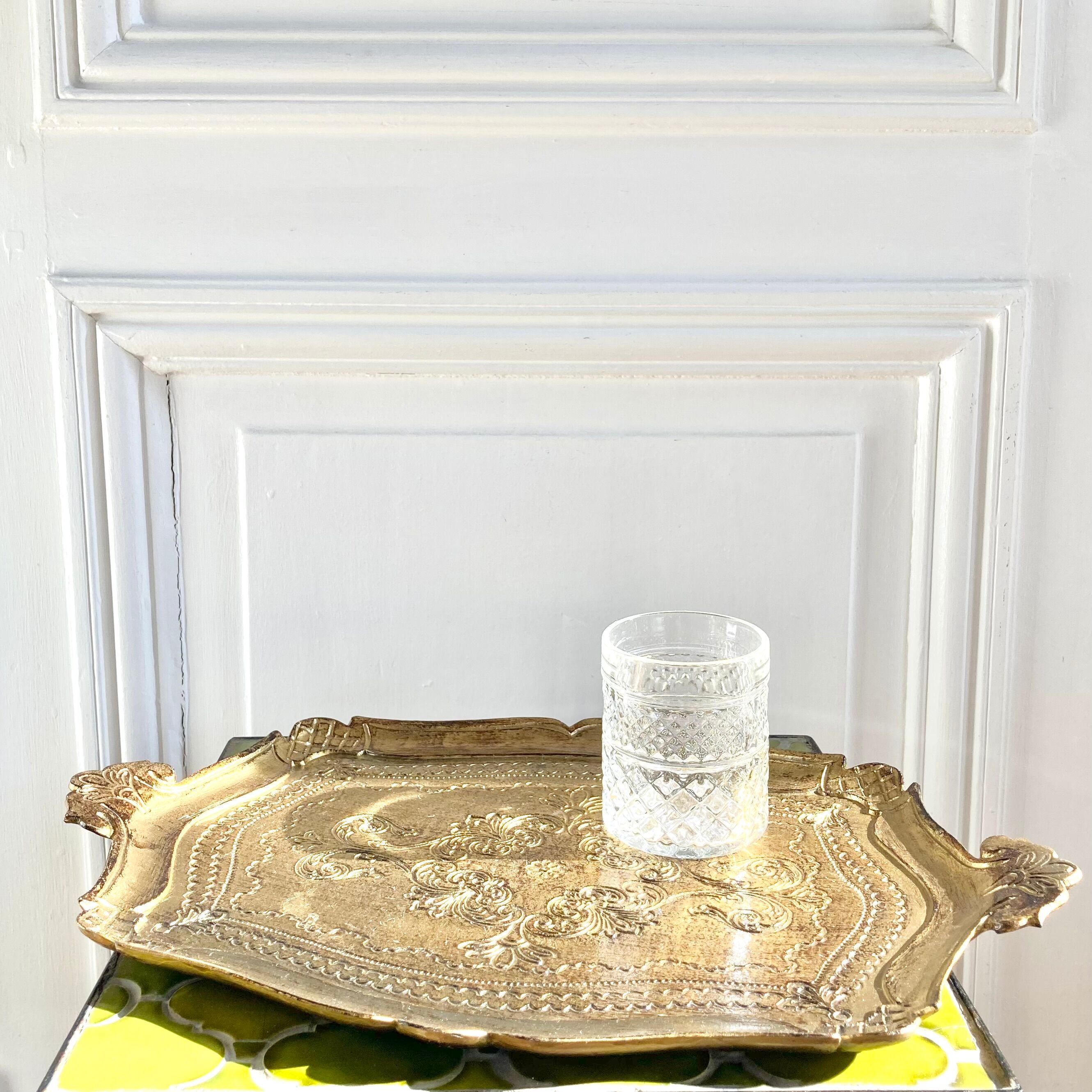 Golden Venetian tray