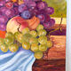 Still life in oil, the grapes