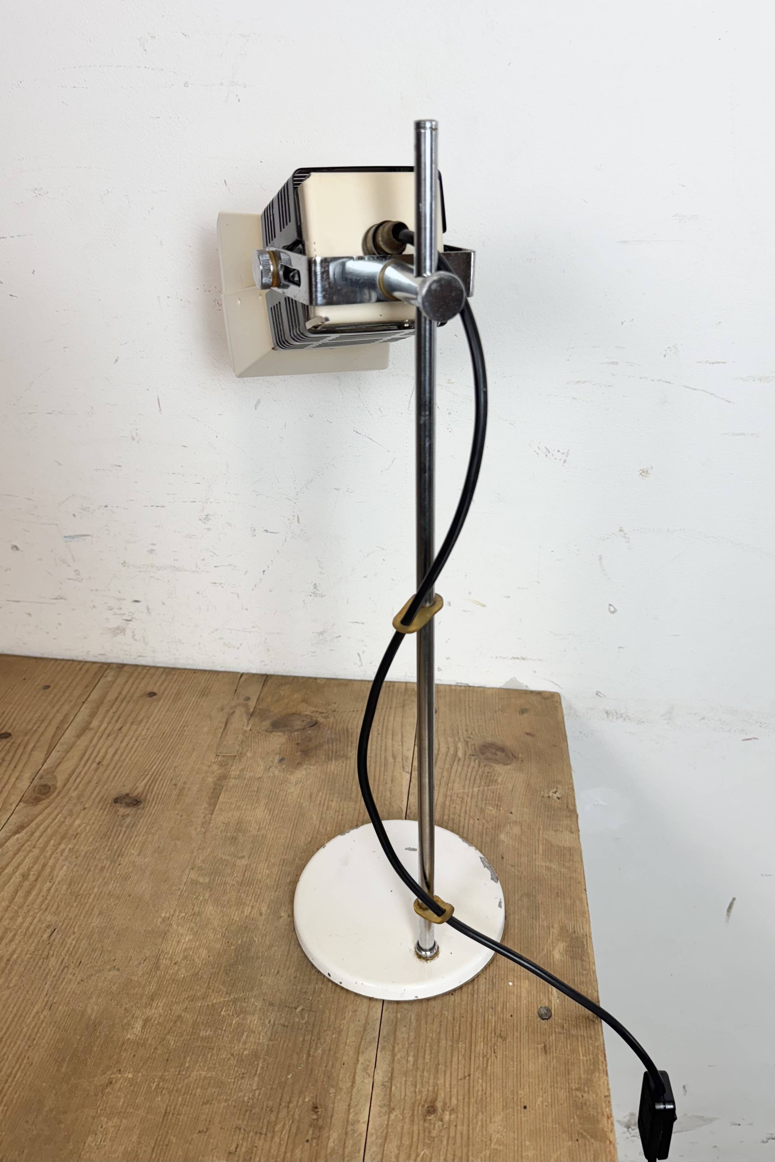 Vintage Beige Table Lamp , 1970s