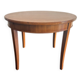 Vintage 1950 Hainke Germany round wooden coffee table - 61 cm