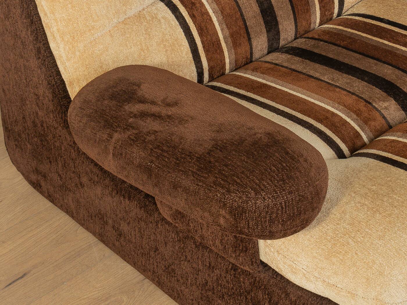 Fauteuil Space Age des années 1970, en velours