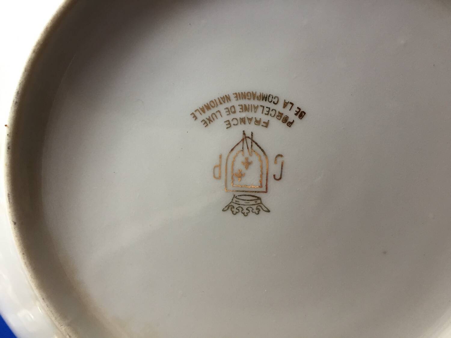 Compagnie Nationale luxury porcelain salad bowl