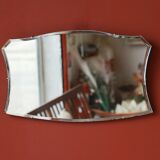 Freeform horizontal beveled mirror - deco art