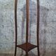Victorian English two-tier stand in solid wood.