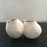 Vase double forme organique