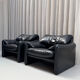 First edition Maralunga set, Vico Magistretti, Cassina, Italy, 1970s.