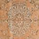 Tapis Oushak Vintage, Laine Fait Main, Beige et Pêche, 168x257 Cm