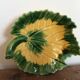Plat feuille barbotine