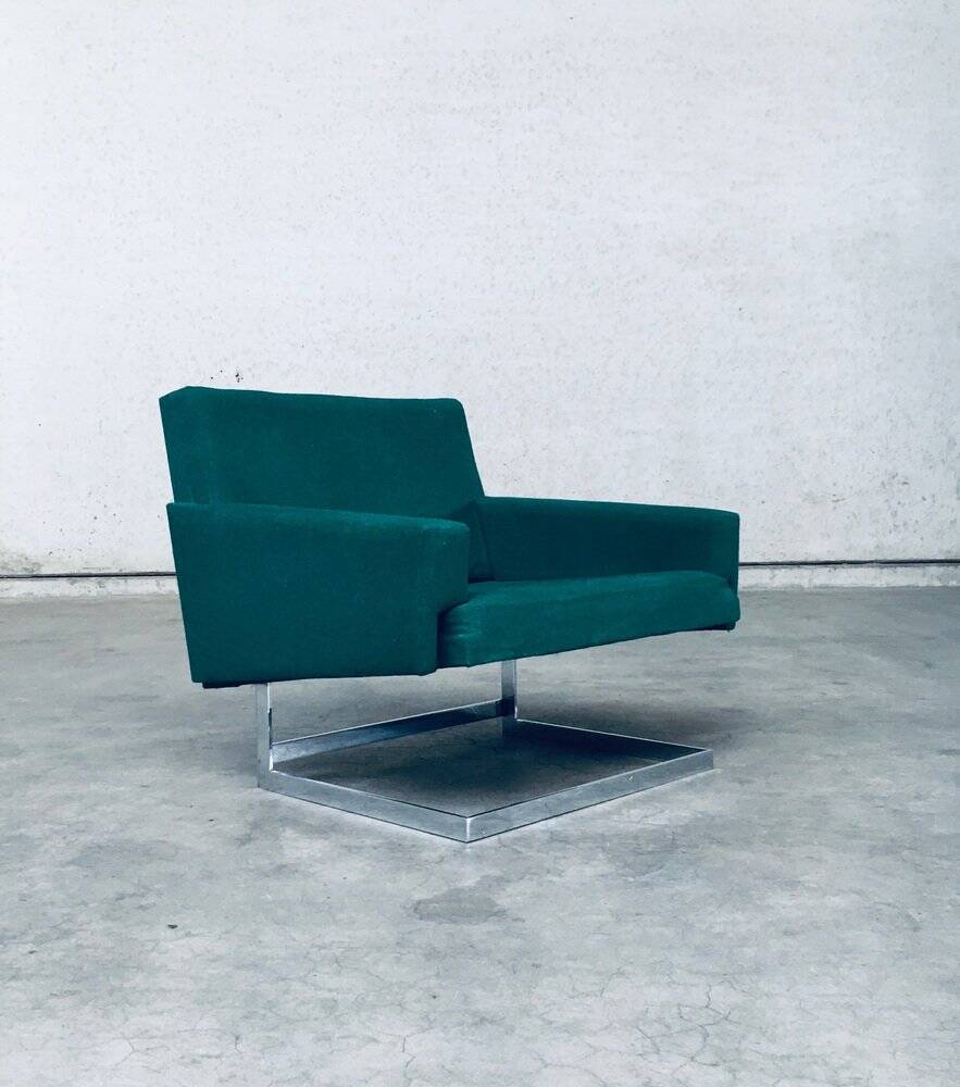 Mid-Century Modern Belgian Floating Lounge Chair, 1960s