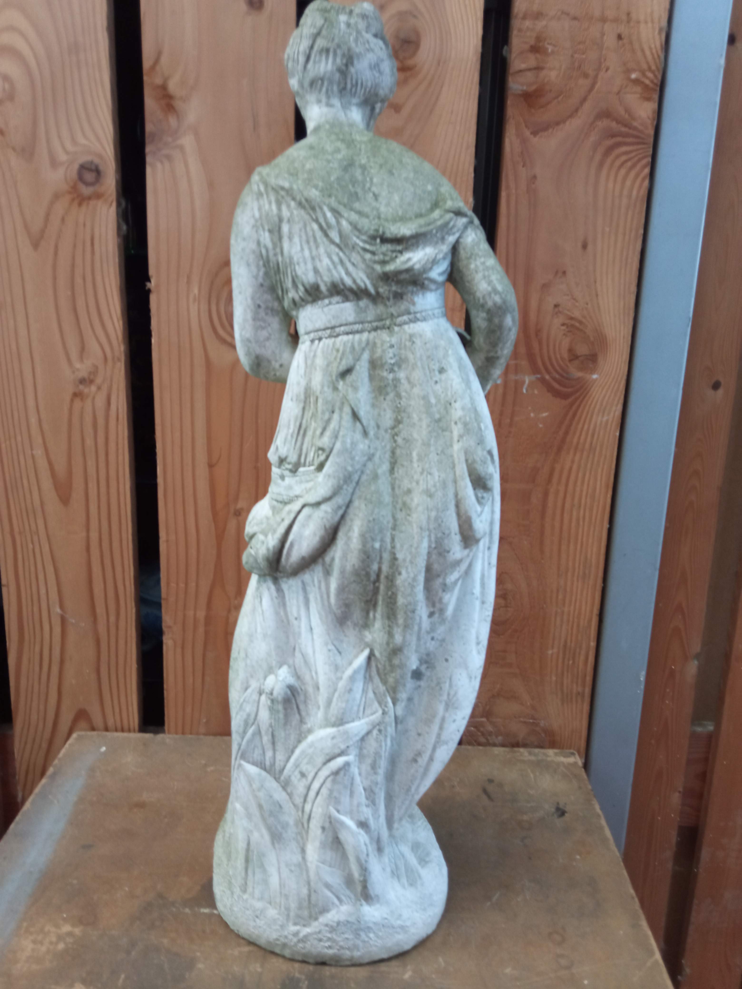 Reconstructed stone garden statue