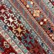 Tapis Kilim rouge style vintage en laine tissée à plat à la main, style tribal, 167 x 108 cm