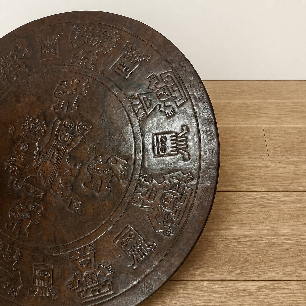 Table basse en cuir Angel Pazmino