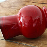 Red faience decanter