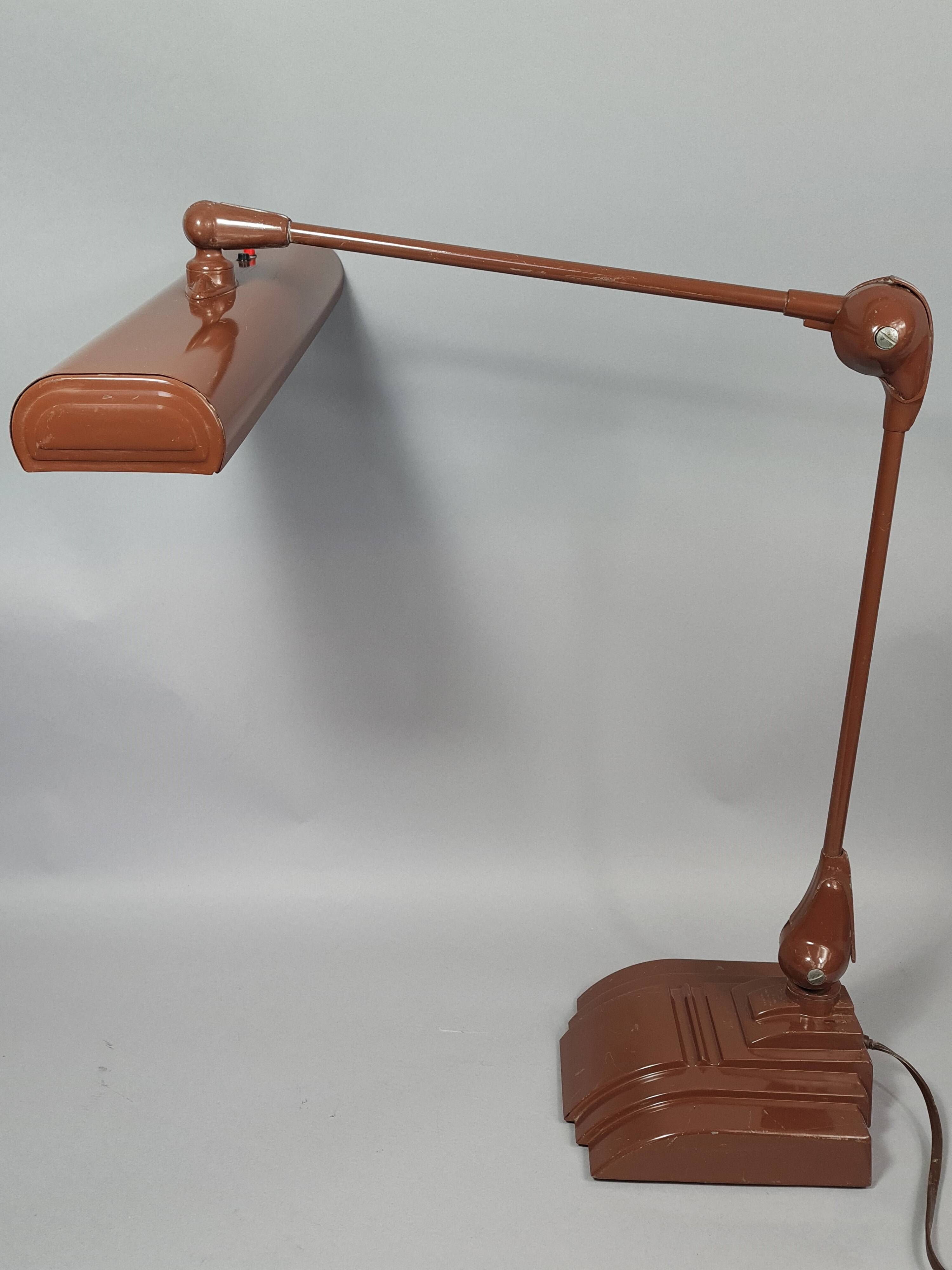 Vintage USA articulated desk lamp very large model 50 to 85 cm B933