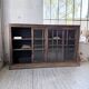 Enfilade meuble de métier XXL portes vitrées