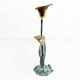 Brass flower candle holder